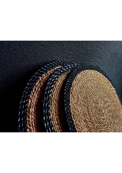 Bambu Amerikan Servis Hasır Supla Elde Örme 6 Adet