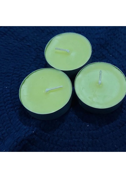 Tealight Mum Maxi Boy Soya Parafinli Narenciye Kokulu Sarı 50 Adet