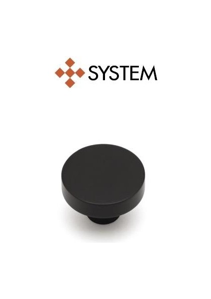 38 mm Siyah Düğme Kulp 1 Adet SY1910 0038 Al6