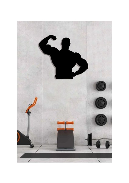 Fitness Gym Ahşap Duvar Dekoru-Spor Salonu Dekoru 45X40 fiyatları