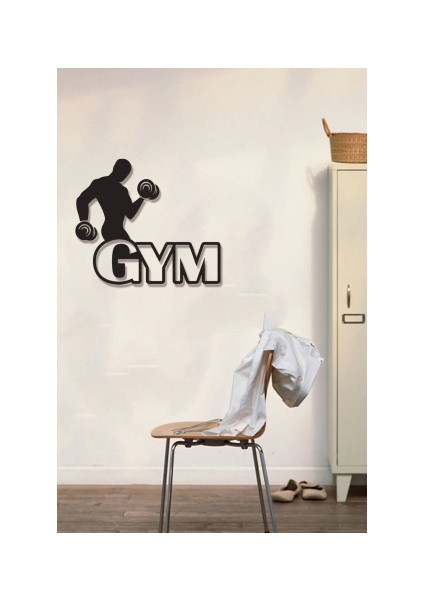 Fitness Gym Ahşap Duvar Dekoru-Spor Salonu Dekoru 50X40 fiyatları
