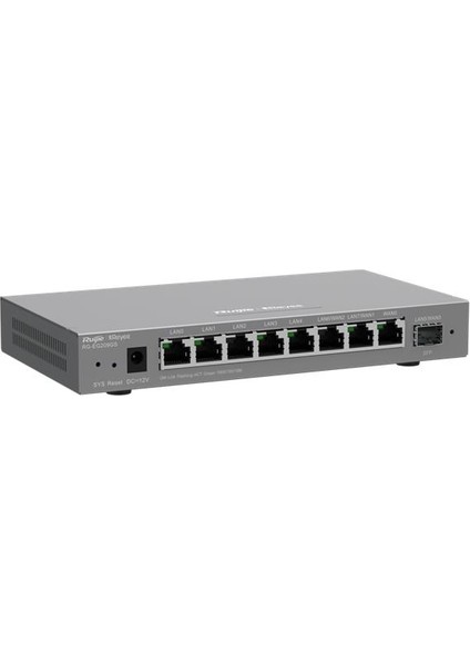 RUIJIE REYEE RG-EG209GS 8 PORT GİGABİT 10/100/1000 1xSFP YONETILEBILIR GATEWAY/ROUTER Resim-1