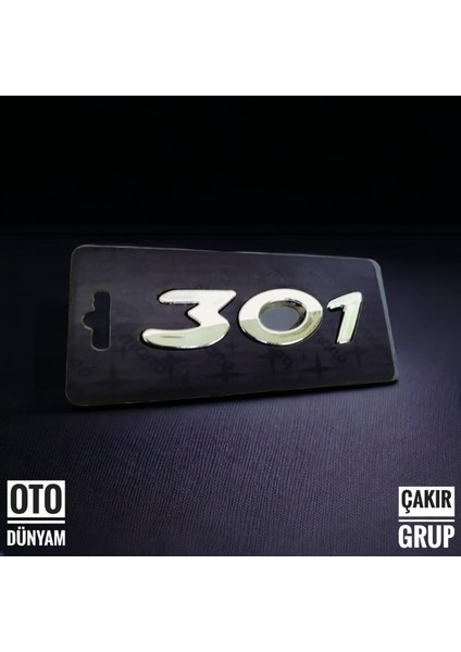 Peugeot 301 Yazısı ( 301 Arka Bagaj Yazısı) Abs 3m 3D (1.sınıf Kalite) 3m 3D Abs Ithal Çift Taraflı Bantlı 301 Amblem fiyatları