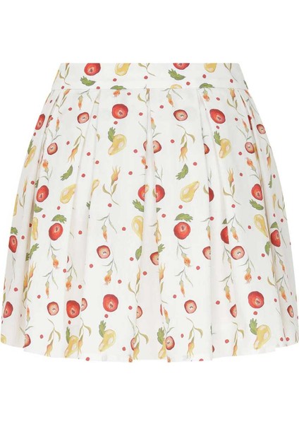 Desenli Mini Etek Standart Renk Y2315039_089