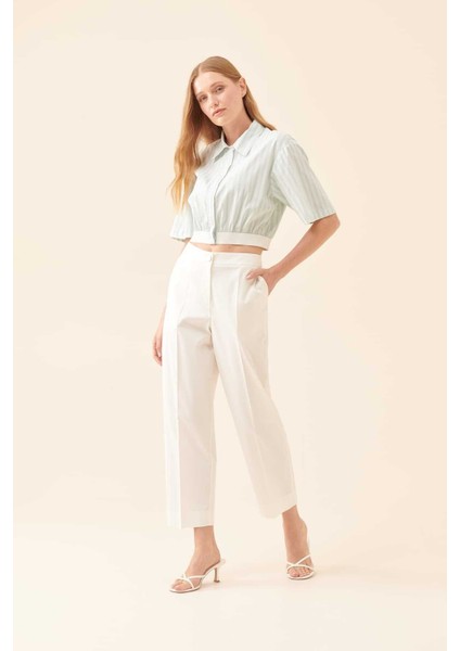 Cepli Pantolon Kırık Beyaz Y2312095_090