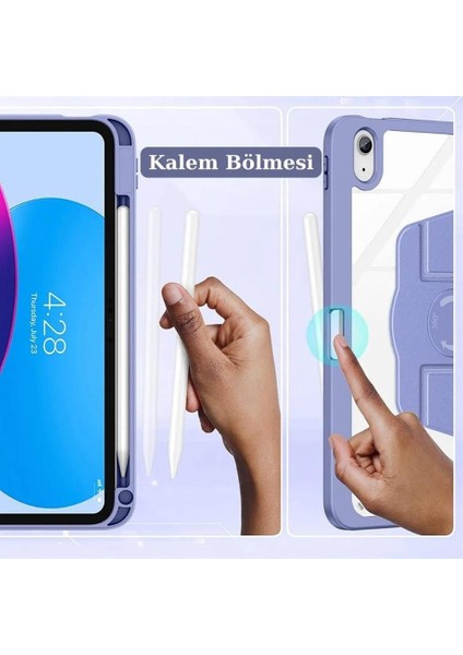 iPad 10.9 inç 10.Nesil 2022 Lüx 360° Dönebilen Standlı Kalemlikli Kılıf fiyatları