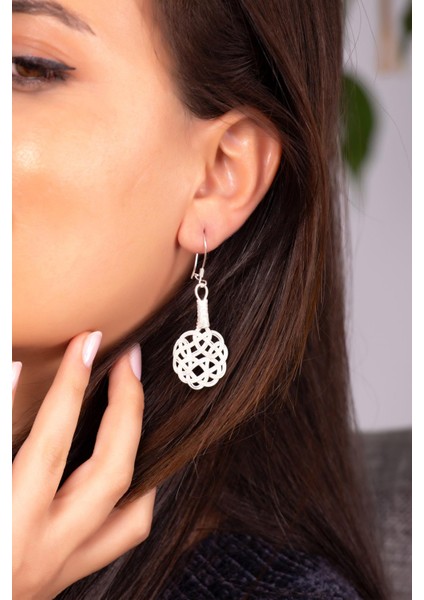 Aşk Düğümü Kazaziye El Örmesi Gümüş Küpe 209 fiyatları