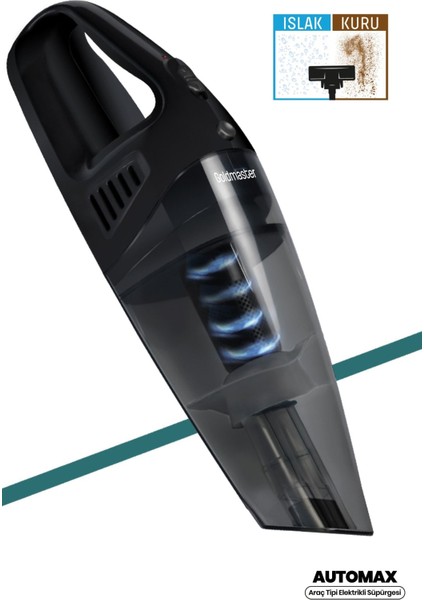GM-7554 Automax Araç Tipi Elektrik Süpürgesi - Siyah