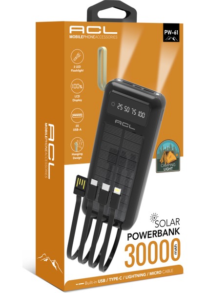 Acl PW61 LED Fenerli Powerbank