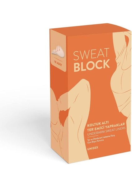 Sweat Block Koltuk Altı Ter Emici Yapraklar 10 Adet