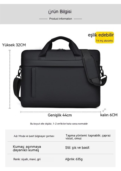 Laptop Çantası Omuz Çantası Notebook Kalınlaşmış Liner Çanta (Yurt Dışından)