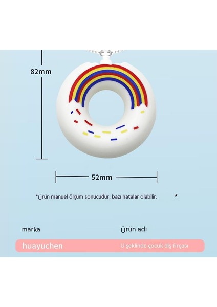 Saf Manuel Çocuk U-Şekilli Diş Fırçası Silikon Bebek Ağzı U-Şekilli Diş Fırçası Seti ile (Yurt Dışından) fırsatları