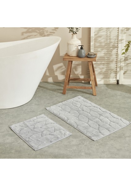 Elegant Paspas Set 50 x 80 - 50 x 40 cm Gri