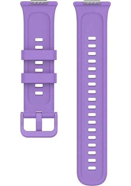 Huawei Watch Fit 2 Uyumlu Spor Jel Silikon Kordon Lila fiyatları