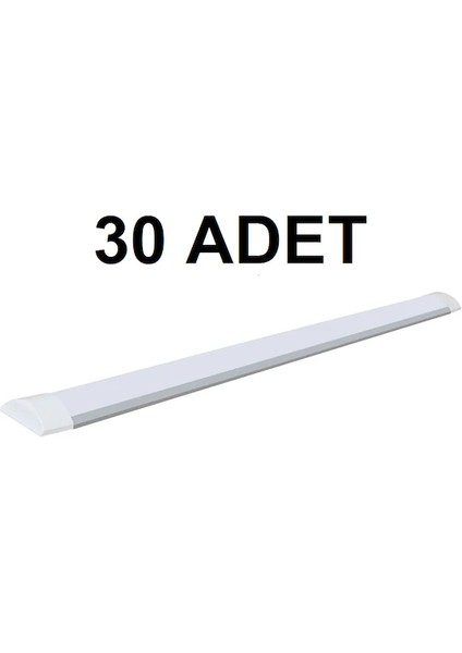 36W Yatay Bant Armatür Beyaz Işık Rengi 30 Adet