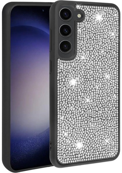 Galaxy S23 Kılıf Parlak Taşlı Şık Tasarım Ston Kapak