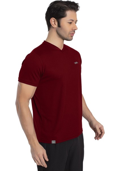 V Yaka Erkek Spor T-Shirt - 7136