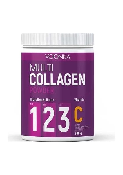 Multi Collagen Powder Vitamin C Içeren Takviye Edici Gıda 300 Gr.