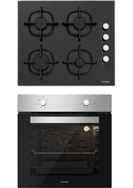 BO6501X01 - CS5343B01 Siyah Cam Ankastre Set