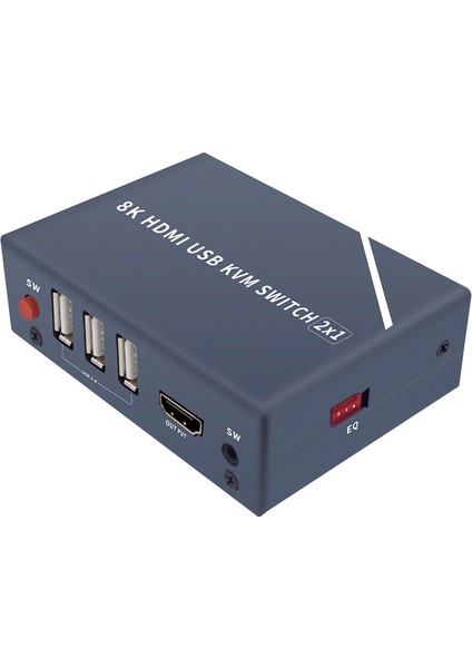 PM-11777 8k HDMI USB Kvm Swıtch 2x1