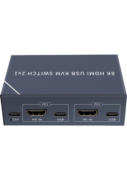 PM-11777 8k HDMI USB Kvm Swıtch 2x1