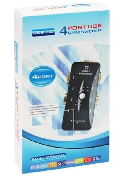 PM-15166 4 Port USB Manuel Butonlu Kvm Swıtch