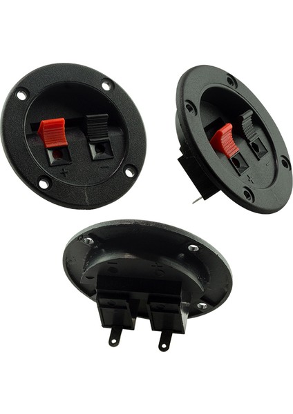 Ikili Yuvarlak Hoparlör Terminali (Iç Çapı:4cm / Dış Çapı: 6.5cm)