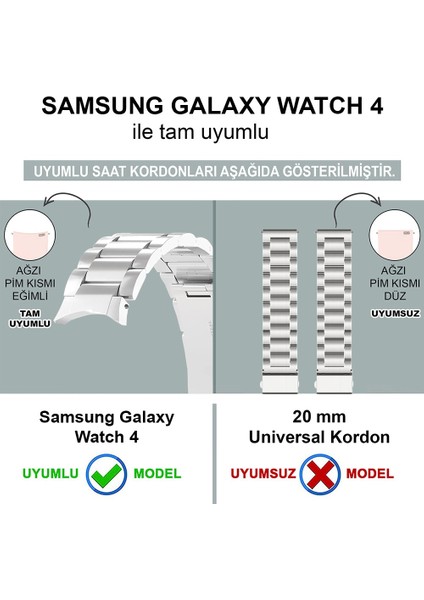 Samsung Galaxy Watch 4 Classic 42MM Solid Steel Kordon Siyah modelleri