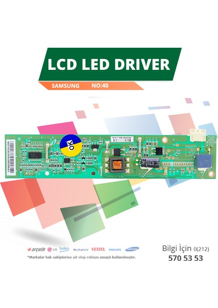 LCD LED Drıver Samsung (SSL320-OD3A) (LTA320AP33)-(WK-40)