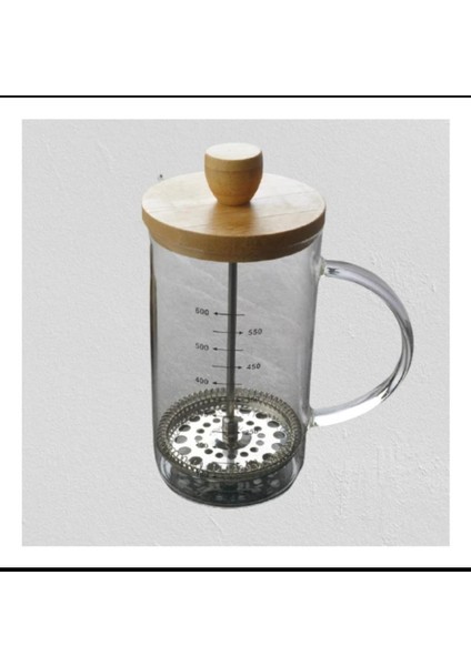 Bambu Kapaklı French Press 1000 ml