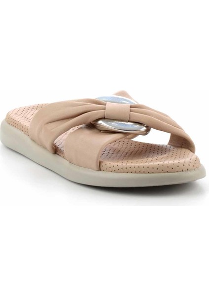 Bej Leather Kadın Terlik K04808090403 fiyatları