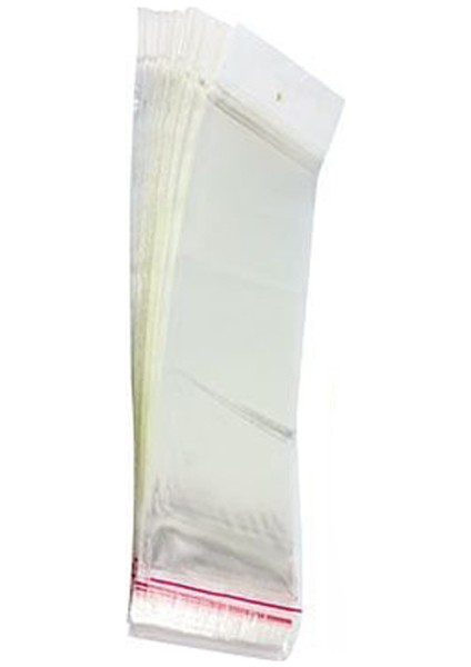 Şeffaf Askılı 25 cm x 8 cm Kumanda Poşeti