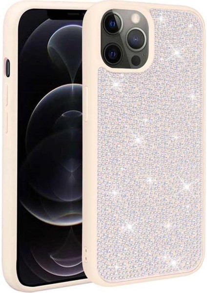 Apple iPhone 14 Pro Max Kılıf Parlak Taşlı Şık Tasarım Ston Kapak