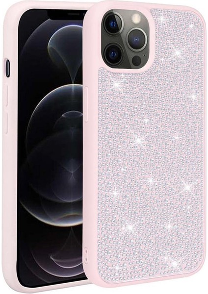 Apple iPhone 14 Pro Max Kılıf Parlak Taşlı Şık Tasarım Ston Kapak