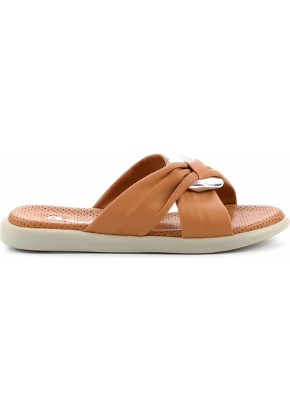 Taba Leather Kadın Terlik K04808090403