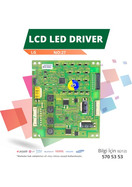 LCD LED DRIVER LG (6917L-0044C,3PDGC20002D-R) (LC420EUD SD M1) (NO:27) fiyatları