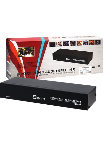 PM-4832 8 PORT VIDEO AUDIO DAĞITICI (1024X768-85HZ) fiyatları