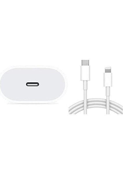 Tüm Ios 7, 8, X, 11, 12, 13, 14 Seri Uyumlu 23W Hızlı Usb-C Giriş Şarj Aleti Adaptör Kablo Set (Sprange P-L18)