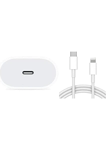 Tüm Ios 7, 8, X, 11, 12, 13, 14 Seri Uyumlu 23W Hızlı Usb-C Giriş Şarj Aleti  Adaptör Kablo Set (Sprange P-L18)