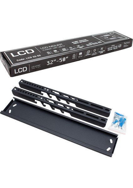 LCD Mount 32 - 50 Sabit LCD Duvar Askı Aparatı (VESA:400X400) modelleri