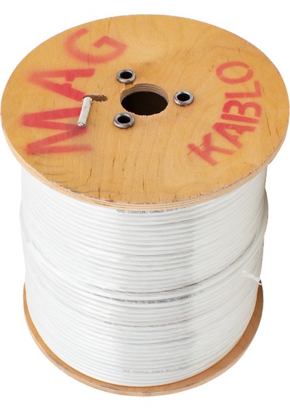 MAG RG6/U6 1.02 MM 80 TEL CCS MAKARALI YERLİ ÜRETİM ANTEN KABLOSU (300 METRE)