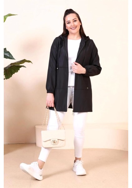 Kadin Büyük Beden Kısa Mevsimlik Trenckot fırsatları