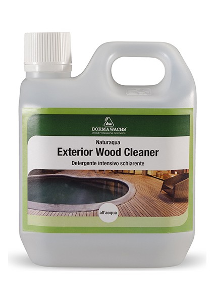 Borma Wachs Naturaqua Exterior Wood Cleaner - Su Bazlı Dış Mekan Ahşaplar İçin Temizleyici