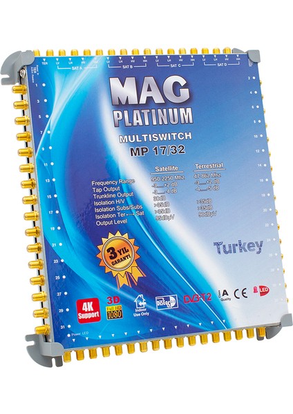 17*32 KASKATLI UYDU SANTRALİ MAG PLATINUM