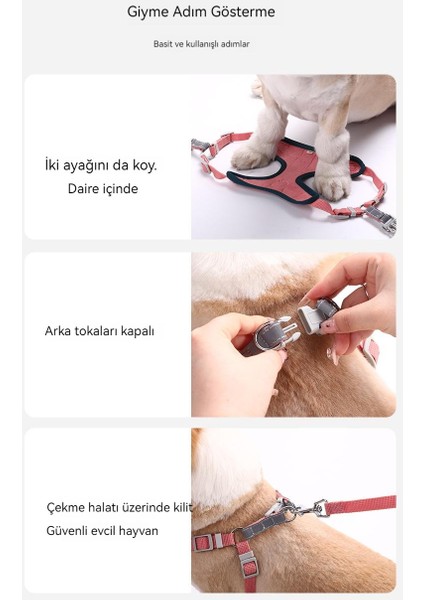 Orta Ila Büyük Köpek Süet Yansıtıcı Koşum (Yurt Dışından) fiyatları