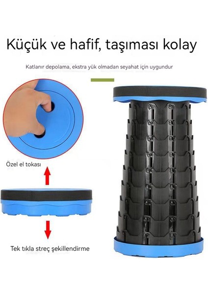 Açık Taşınabilir Seyahat Ayarlanabilir Teleskopik Tabure (Yurt Dışından) fiyatları