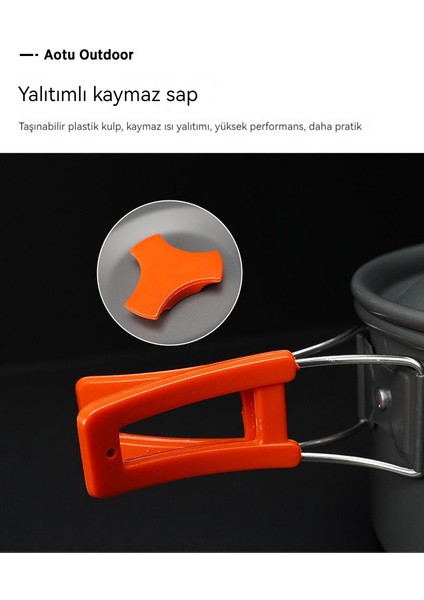 Açık Kamp Su Isıtıcısı Piknik Tencere Taşınabilir Set (Yurt Dışından) fırsatları