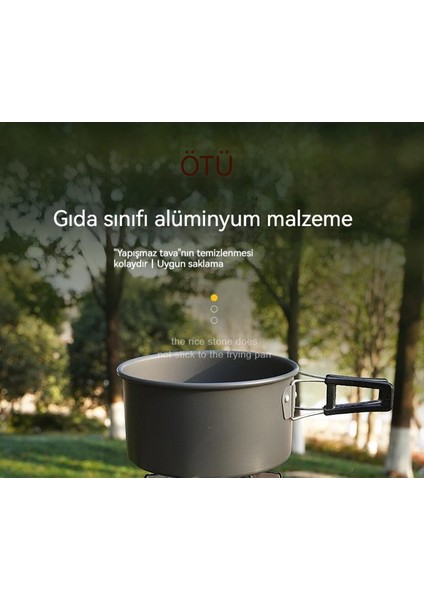 Açık Kamp Su Isıtıcısı Piknik Tencere Taşınabilir Set (Yurt Dışından) indirimleri