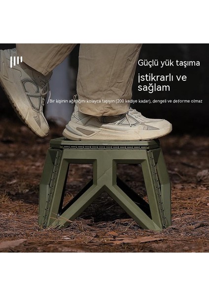 Açık Kamp Katlanır Portatif Tabure (Yurt Dışından)