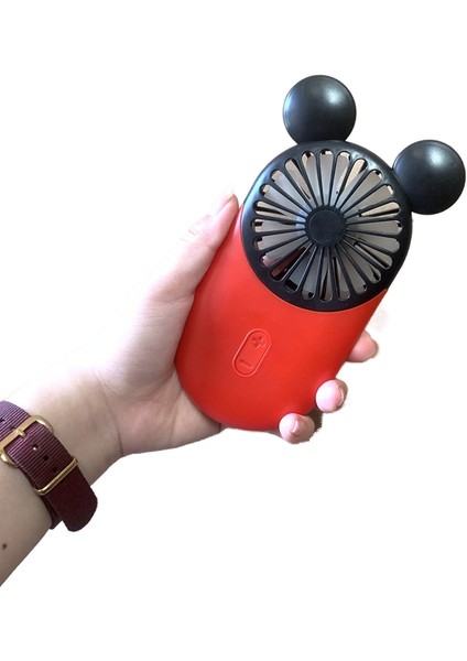 USB El Işıklı Mini Mickey Fanı (Yurt Dışından)